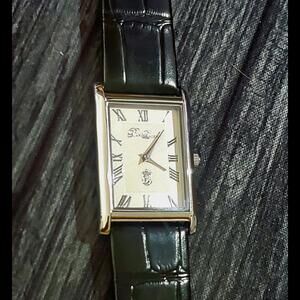 Pierre Lucerne Epson-Seiko Y120‎ Slim Mens Tank Dress Watch